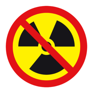 放射線禁止マーク