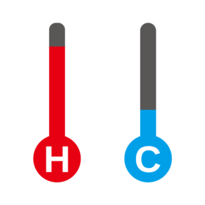 温度計_暑さと寒さの比較