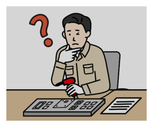 暗い手元