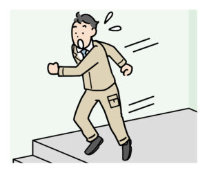 焦っている人