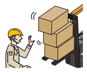 荷物が落下
