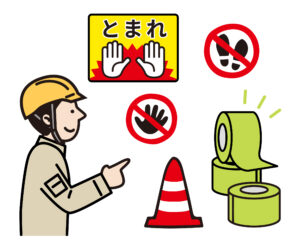 蓄光テープや表示シート