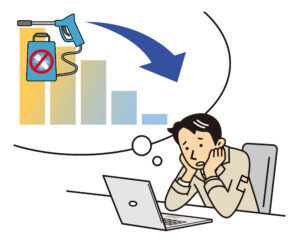 薬剤の効果減衰